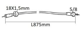 VOLANTES 623710 - CABLE CUENTA REVOLUCIONES SAME LAMBORGHINI LT. 875 MM 5/8 18
