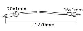 VOLANTES 623740 - CABLE CUENTA REVOLUCIONES PARA BCS LT. 1270 MM 16X100 20X100