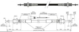 CABLES 839500 - CABLE MANDO DISTRIBUIDOR WALVOIL LT. 1500 MM