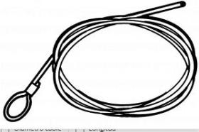 CABLE FRENO 606710 - CABLE FRENO CON CABEZA DE BUCLE LT. 1500 MM Ø3MM