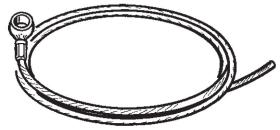 CABLE FRENO 606850 - CABLE CON OJAL PARA FRENO Y SALIDA DIFERENCIAL LT. 2000 MM Ø
