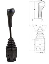 DISTRIBUIDORES 820260 - PALANCA MANDO + BASE CON PULSADOR ON-OF