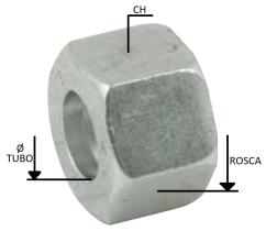 VALVULA 812800 - TUERCA VALONA TUBO Ø10L 16X150 Sº LIGERA