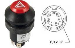 INTERRUPTOR 362290 - PULSADOR EMERGENCIA 6 PATILLAS