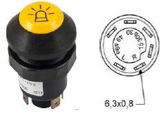 INTERRUPTOR 362410 - PULSADOR ROTATIVO 6 PATILLAS