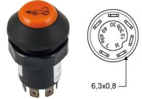 INTERRUPTOR 362450 - PULSADOR TRACCION DELANTERA 6 PATILLAS PNEUTRON