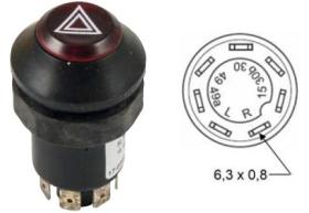 INTERRUPTOR 362470 - PULSADOR EMERGENCIA 7 PATILLAS