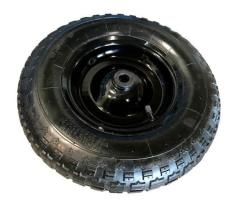 RUEDAS 400620 - RUEDA NEGRA CARRETILLA 4,00X8 CON RODAMIENTOS METALICA