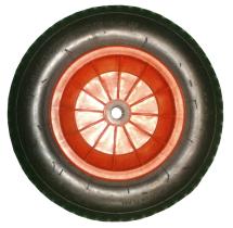 RUEDAS 401610 - RUEDA 350-8 ROJA PLASTICO CON RODAMIENTOS