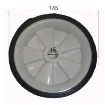 RUEDAS 75995W - RUEDA COMPRESOR GASOLINA CBZ FUND 5,5CV 60L, MOTOR OHV Ø16,9