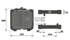 RADIADOR 84221364 - RADIADOR CNH 580X555 MM