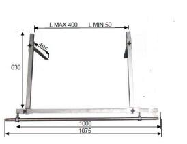 BARRAS HERBICIDA CH107 - CHASIS BARRA HERBICIDA ATV  T.INOX+SOPORTES REGULABLES EN AL