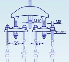 ACCESORIOS REMOLQUE 36103691 - KIT TENSOR CABLES EJE TANDEM CON TUERCAS