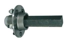 ACCESORIOS REMOLQUE 402850 - EJE SEMIAXIAL CUADRADO 40 MM ATAQUE 5 TORNILLOS L200 MM.