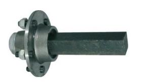 ACCESORIOS REMOLQUE 402870 - SEMIAXIAL CUADRADO 50 MM ATAQUE 5 TORNILLOS L200 MM.