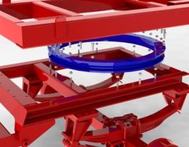 ACCESORIOS REMOLQUE 627020 - GIRATORIO DOBLE BOLA  Ø1100 BOLA 19-16 CHV