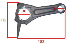 MOTORES HONDA 78014003 - BIELA (STD) OHV 340,  390