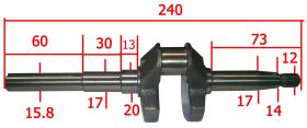 MOTORES HONDA 78024099P - CIGÜEÑAL OHV080 090 15.8X60