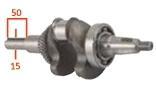 MOTORES HONDA 780250032 - CIGUEÑAL H100 (15X50)