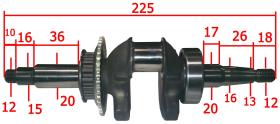 MOTORES HONDA 780250035 - CIGÜEÑAL GX-100 PISON