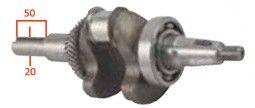 MOTORES HONDA 92MT200-10-2 - CIGUEÑAL CILINDRICO OHV200 TIPO S 20X50