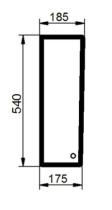 CRISTAL / ACCESORIOS CABINA 0010709103 - CRISTAL LATERAL DERECHO SDF AGCO540X175X185