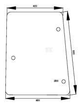CRISTAL / ACCESORIOS CABINA 192001A3 - CRISTAL LATERAL IZQUIERDO ABONBADO CNH
