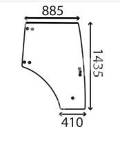 CRISTAL / ACCESORIOS CABINA 3686114M2 - CRISTAL PUERTA DER AGCO 885-410 1435 MM ALTO