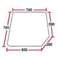 CRISTAL / ACCESORIOS CABINA 3804694M2 - CRISTAL TRASERO MFE ALTO 785 ANCHO 745
