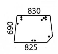 CRISTAL / ACCESORIOS CABINA 4220679M1 - PARABRISAS TRASERO AGCO