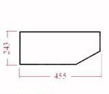 CRISTAL / ACCESORIOS CABINA 44910437 - CRISTAL TRASERO CABINA INFERIOR CNH 455X241