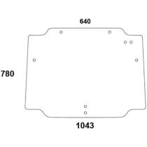 CRISTAL / ACCESORIOS CABINA 44910455 - CRISTAL TRASERO NEW HOLLAND 775X66 CURVADO