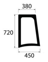 CRISTAL / ACCESORIOS CABINA 44911555 - CRISTAL LATERAL IZQUIERDO CNH