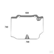 CRISTAL / ACCESORIOS CABINA 5196371 - CRISTAL TRASERO CNH 630X780X740