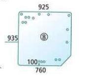 CRISTAL / ACCESORIOS CABINA 7700048325 - CRISTAL TRASERO CABINA