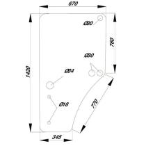 CRISTAL / ACCESORIOS CABINA L169102 - CRISTAL PUERTA IZQ. 6A JHD