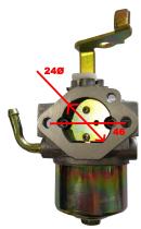 RECAMBIOS GENERADOR 78008036 - CARBURADOR ROBIN EY28