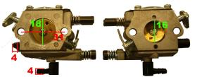 MOTOSIERRA 040345061 - CARBURADOR MOTOSIERRA 18 0403450 WALBRO