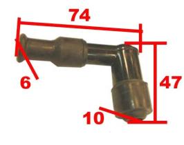 MOTOSIERRA 118710 - PIPA BUJIA TIPO NGK C/ RESISTENCIA HONDA KAWASAKI