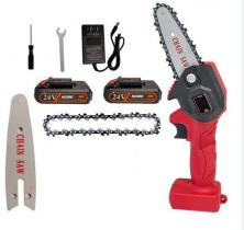 MOTOSIERRA MBE4 - MOTOSIERRA BATERIA CON ESPADA 4º, 2 BATERIAS 2.5 AH, Y CARGA