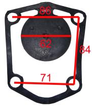 DESBROZADORA 788800046 - JUNTA VALVULA ASPIRACION MTB-80