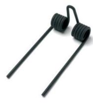 ACCESORIOS 0700901 - MUELLE DELANTERO RASTRA PINTADO 360X156 X75X110 Ø60 G,10 MM