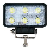 LEDS 364656 - FARO DE TRABAJO 6 LEDS  1200 LM  18W 10-30V OPACO (RECTANGUL