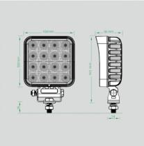 LEDS 453701176 - FARO TRABAJO LED Ø81 64W 5440 LUMENS LUZ DE INUNDA. R10 R23