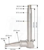MECANICA 02314119 - MANGUETA IZQ. DEUTZ