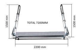 BARRAS HERBICIDA DH200150 - BARRA HERBICIDA DOBLE 2200-7200 MM