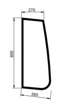 CRISTAL / ACCESORIOS CABINA 04424511 - CRISTAL VENTANA LATERAL DER. 270-360 820-850