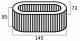 MECANICA 125364 - FILTRO AIRE ROBIN EX 27 (145X73X85)