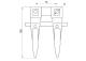 ZACCESORIOS 80379720 - DEDO DOBLE COSECHADORA L 180 DET 75  MM