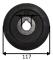 GOODYEAR GY143656 - POLEA ROTOR CHAVETA Ø25 Ø117 A7 BIOTRITURADORA GOODYEAR GY65
